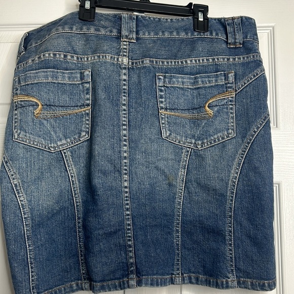 American Eagle Jean Mini Skirt 14 Y2K - Picture 3 of 6